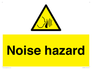 Warning: Noise hazard